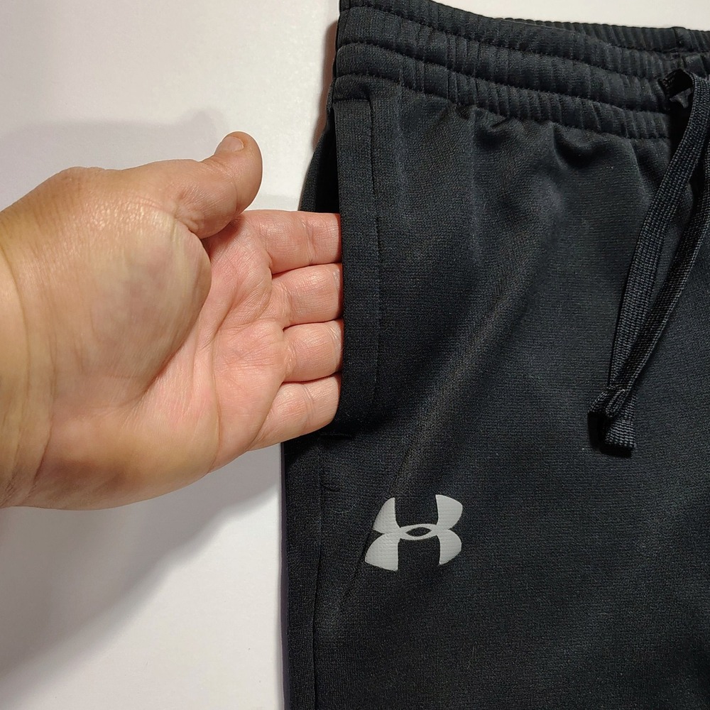 Under Armour Youth ColdGear Black Athletic Pants Drawstring Pockets YMD - Picture 3 of 7